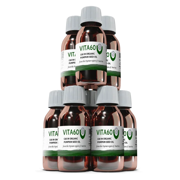 8 bottles C60 pumpkin seed oil