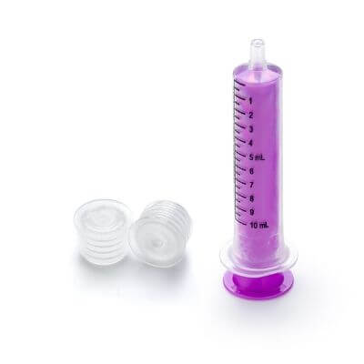 SealSafe bottle adapters and syringe